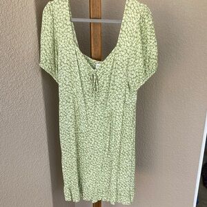 BP Green Floral Mini Dress